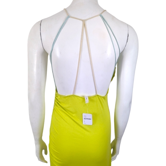 Intimately Free People Maxi Midi Dress Nightie Nightgown NEW Womens Large Yellow - Picture 6 of 10